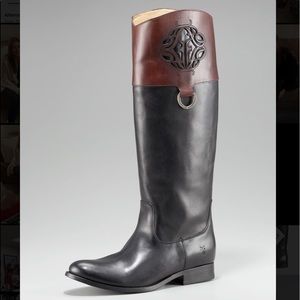 Frye Melissa Two-Toned Riding Boots - size 9 1/2